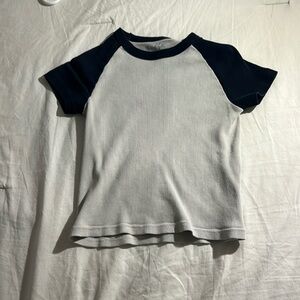 Navy and Black baby tee